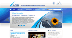 Desktop Screenshot of i-core.org.il